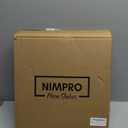 Nimpro Wooden Crescent Moon Shelf Wall Decor  Decorative Boho Home Hanging Display Shelf for Bedroom, Dorm, Nursery  Easy Mount Storage for Crystals and Essential Oils  14 x 14 x 3.5 (Navy)