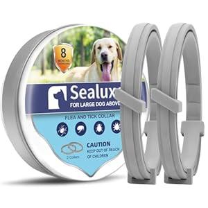 Flea Collar for Dogs, Flea & Tick Collar for Dogs, Tick Collars, 8 Months Protection, One Size Fits All (3.5 Ounce (Pack of 2))