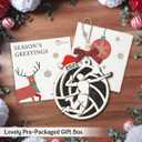 Volleyball Christmas Ornament 2025 - Sport Ornament for Boy Girl, Volleyball Gifts for Player Coach Team Friend, Wooden Christmas Ornaments for Tree Decor - Holiday Keepsake & Xmas Gift Exchange Idea