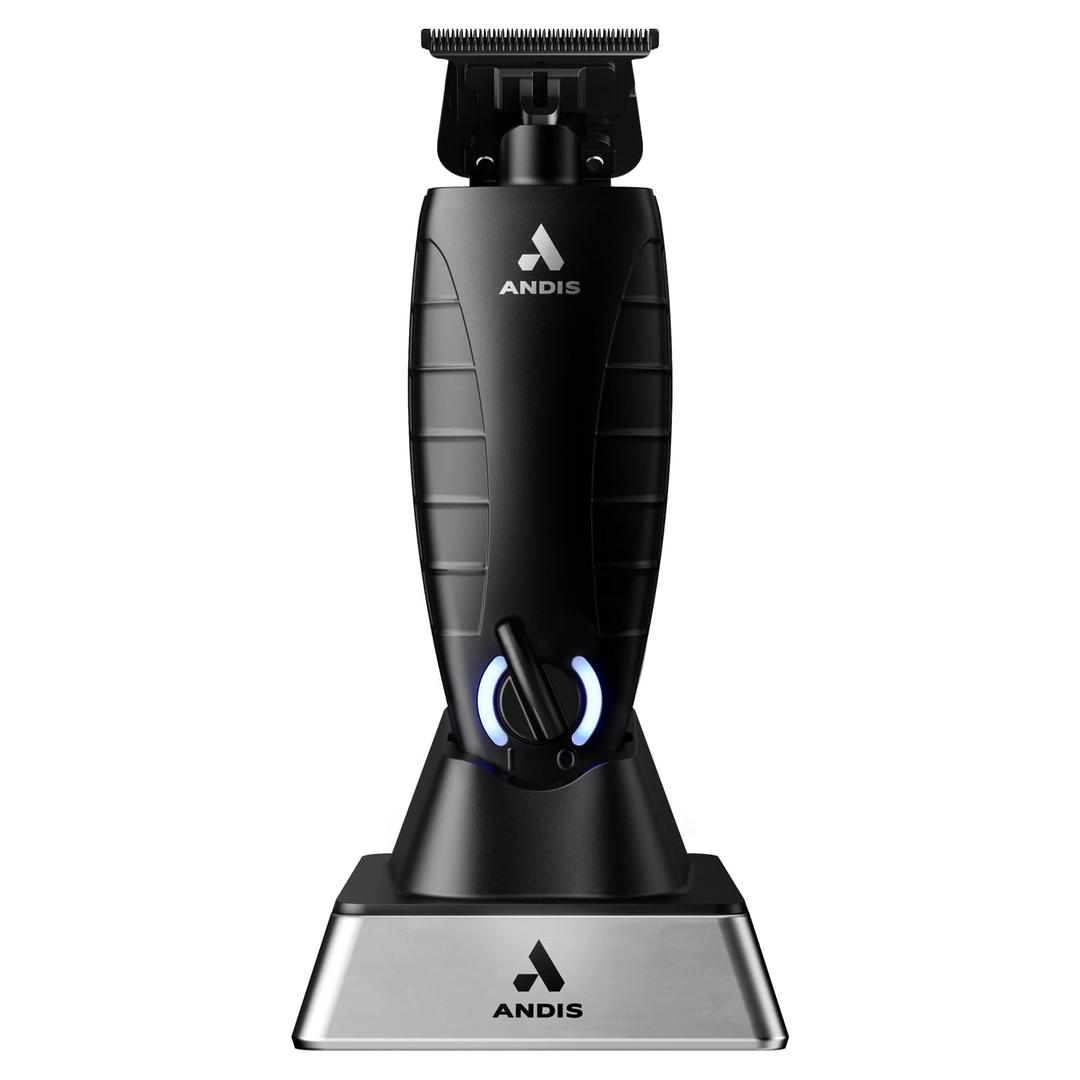 Andis GTX-EXO Black Label Special Edition, Professional Lithium-ion Electric Beard & Hair Trimmer, M-Force Technology, Cordless, Included Charging Stand, Black