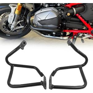 Engine Guard Highway Crash Bar Protector Replacement for BMW R Nine T R9T Racer Scrambler Pure Urban 2014 2015 2016 2017 2018 2019 2020 2021 2022 2023 (Black)