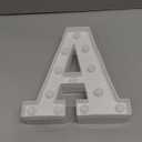 Pooqla LED Marquee Letter Lights Sign, Light Up Alphabet Letter for Home Party Wedding Decoration A