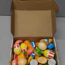 24 Pcs Food Slow Squishy Toys Soft Stress Relief Fidgets Toys for Kids Boys Girls Goodie Bag Christmas Stocking Stuffers Party Favors Treasure Box Classroom Prizes Carnival Gifts