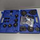 Brake Bleeder Adapter Kit Brake Master Cylinder Bleeder Kit Brake Pressure Bleeder with 12pcs Master Cylinder Adapters