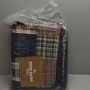 Eddie Bauer - Twin Quilt Set, Cotton Reversible Bedding with Matching Sham, Lightweight Home Decor for All Seasons (Madrona Navy/Red, Twin)