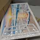 Wave Canvas Wall Art Sunset Ocean Nature Pictures Ready to Hang for Living Room Bedroom Home Decorations Modern Stretched and Framed Seascape Giclee Artwork Ready to Hang (24"L x 16"W)