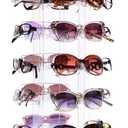 MOOCA Acrylic Rotating Sunglasses & Eyewear Holder Display Sunglasses Organizer Stands Rack, 20 Frames