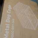 DUMOS Dog Crate, 36 Inch Medium Double Door Dog Cage with Plastic Leak-Proof Pan Tray, Folding Metal Wire Pet Kennel for Indoor, Outdoor, Travel, Black