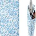 Heat Resistant Hair Tools Organizer Bag 14.17 x 5.7 in Quilted Floral Hot Tools Travel Case Portable Travel Hair Styling Tool Storage Cover Pouch for Curling Irons, Flat Irons, Straighteners