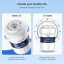 GLACIER FRESH Replacement for MWF Refrigerator Water Filters, SmartWater MWFP, MWFA, GWF, HDX FMG-1, WFC1201, RWF1060, 197D6321P006, Kenmore 9991, 1 Pack