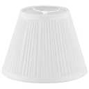 Small Lamp Shade 5" Top x 9" Bottom x 7" Slant Height, Lamp Shades for Table Lamps, Barrel Replacement Lampshade(Spider Fitter), Modern Fabric Pleated Lampshades for Table Lamp 1 Pack(White)
