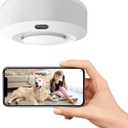 Indoor Hidden Camera HD 1080P Wireless Small Nanny Cam with 5000mAh Battery 360° Adjustable Lens App Live Feed for Home/Baby/Pet Security