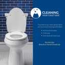 Bemis 400TTA Economy Durable Wood Toilet Seat, Made in USA, Round, White