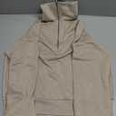 Trendy Queen Womens Oversized Sweatshirts Half Zip Pullover Long Sleeve Quarter Zip Hoodies Teen Girls Fall Y2K Clothes (Small, Khaki)