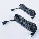 2 Pcs Parking Sensors Extension Cord Parktronic Backup Radar 2 Pin Cable Line Kit for Car Auto Vehicle