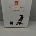 gb Pockit Air All Terrain Ultra Compact Lightweight Travel Stroller with Breathable Fabric in Velvet Black