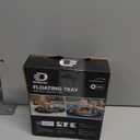 Premium Floating Drink Holder for Pool, Hot Tub Accessories for Adults - Holds Up to 50 LBS - Fun Swimming Pool Accessories for Adults, Cool and Unique Drink Floaties (Black)