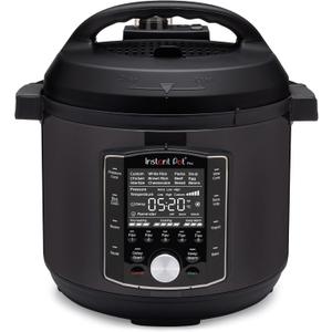 Instant Pot Pro (8 QT) 10-in-1 Pressure Cooker, Slow Cooker, Rice/Grain Cooker, Steamer, Sauté, Sous Vide, Yogurt Maker, Sterilizer, and Warmer, Includes App with Over 800 Recipes, Black
