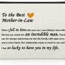 Mother in Law Gifts from Daughter Mom Makeup Bag Future Mom Gifts Mother in Law Wedding Present Cosmetic Bag Christmas Birthday Thanksgiving Day Present for Bonus Mum Travel Zipper Pouch