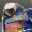 Let's Go Shopping Pretend Scan & Sort Shopping Cart, Sturdy Plastic, Includes Pretend Food, Blue Shopping Cart for Kids Age 2+