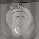 Little2Big Toilet Seat with Built-In Toddler Potty Training Seat, Slow Close, Easy to Install, Made in USA, ELONGATED, White