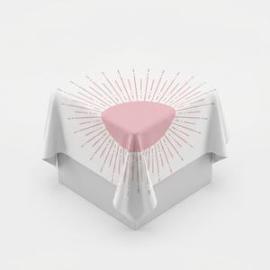 Pink Sun Table Cloth, Size 20×54