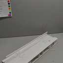 DEZ FURNISHINGS Cordless 2" Signature Faux Wood Blind, 24" W x 72" H, Embossed White