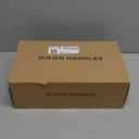 1 Pack Antique Brass Front Door Handle and Deadbolt Set Reversible Lever Entry Handleset with Lock and Key Single Cylinder