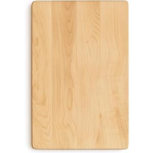Hard Maple Cutting Board for Kitchen 16X10  1.0 Thick, Reversible Wood Cutting Boards with Invisible Inner Handle, Eased Corners, Wooden Chopping Board