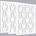 Colingmill 3 Pcs Forest Wall Stencils for Painting 36" x 23" Large Wall Stencil Reusable Fern Boho Wallpaper for Kitchen, Room, Furniture Floors Home Decor (Modern Style)