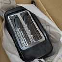 iSiLER 2 Slice Toaster, 1.3 Inches Wide Slot Bagel Toaster with 7 Shade Settings and Double Side Baking, Compact Bread Toaster with Removable Crumb Tray, Defrost Cancel Function Black