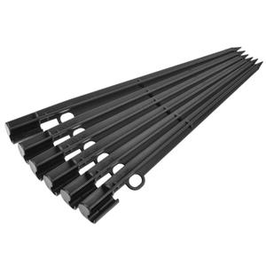 MECCANIXITY Irrigation Drip Support Stakes 200mm Length PP Plastic Black for 1/4" Tube Hose for Gardening Patio Lawn Pack of 25
