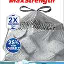 Glad ForceFlex MaxStrength Kitchen Trash Bags, 13 Gal, Fresh Clean Febreze, 34 Ct (Package May Vary)