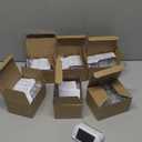 Geelin 32 Pcs Solar Deck Lights Outdoor, Waterproof LED Solar Step Fence Lights for Stairs, Step, Railing, Patio, Driveway, Garden, Pathway and Yard(White Shell Cool White Light)