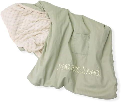 Scout & Soul Weighted Lap Blanket - Calming Support Weighted Lap Pad for Kids - Durable Soft Cotton & Minky Comfort Blanket w/Washable Cover - Perfect Travel-Friendly Kids Bedding Accessories
