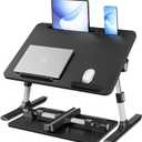 SONGMICS Bed Laptop Desk, Adjustable Laptop Desk for Bed with 8 Heights