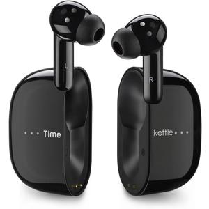 Timekettle M3 Language Translator Earbuds, Two-Way Translator Device with APP for 40 Languages Online, Voice Translator for Exploring Expat Life Freely, Compatible with iOS, Android (Online Version) (Without Offline Package (Black))