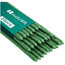 FEED GARDEN Garden Stakes 48 Inch 4ft 25 Pack,Sturdy Plant Metal Sticks Support,Plastic Coated Plant Stakes,Tomato Stakes,Beans,Trees