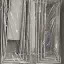 Over The Door Organizer, 8-tier Metal Door Organizer Hanging with Adjustable Baskets, Behind The Door Storage for Bedroom Closet Bathroom Pantry Cabinet Kitchen, White