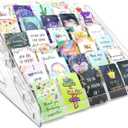 7 Tier Acrylic Card Display Stand,12" Sports Card Shelf-Versatile Display for Trading Cards, PSA Cards, Baseball Cards, Football Cards, Graded Cards and Business Cards and Stickers (large, clear)