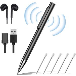 Voice Recorder 64GB(4400Hrs),Digital Voice Activated Recorder with Playback,Portable Audio Recorder with Noice Cancelling,USB-C Recording Device for Lectures Meetings Interviews