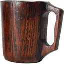 14 oz Wood Cup Coffee Mug for Men Mugs Gift Tankard Unique Small Wooden Man Cup Cool Drinking Portable Outdoor Viking Mug Fancy Cups Beer Mugs Steins Manly Unusual Father Day Men Gift