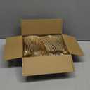 Rubtlamp 180Pcs Gold Plastic Silverware,Luxury Gold Plastic Cutlery,Heavy duty Golden Disposable Flatware, Utensils Set Disposable Include 60Gold Forks,60Gold Spoons,60Plastic Knives for Party,Wedding