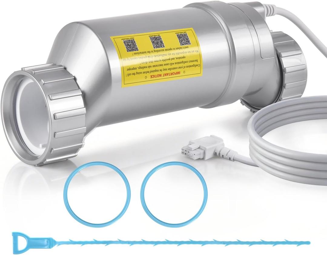 T-Cell-15 Pool Salt Cell, Replacement for Hayward W3T-Cell-15, 3+ Year Titanium Core, for Pools up to 40,000 Gallons, Compatible with AquaRite, AquaTrol, ProLogic & More, Replaces T-CELL-15-SWP