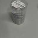 Gifbera White Metallic Foil Cupcake Liners Standard Size Baking Cups, 200-Count