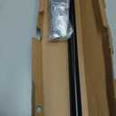 Ivilon Curtain Rod for Windows 48 to 86 Inch – 1 Inch Telescoping Drapery Rod, 2 Long Sections, End Cap Finials, Black