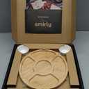 SMIRLY Charcuterie Large Bamboo Cheese Board Set for Serving - House Warming Gifts for New Home, Wedding, Bridal Shower & Birthday, for Women