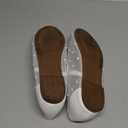 Trary Flats for Women Closed Round Toe Ballet Flats Mary Jane Shoes Women with Elastic Strap Cute Bowknot Comfortable Dress Shoes for All-Year Daily Work Casual Wear (5.5, Mesh White)