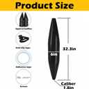 Squirrel Baffle for Bird Feeder Pole, Squirrel Proof Bird Feeder Protection | Easy Installation, Weatherproof Plastic, Fits Yards & Farms, Stops Squirrels & RaccoonsBalck