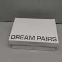 DREAM PAIRS ANNEE Pointed Toe Low Chunky Heels Pump Shoes Black Size 6